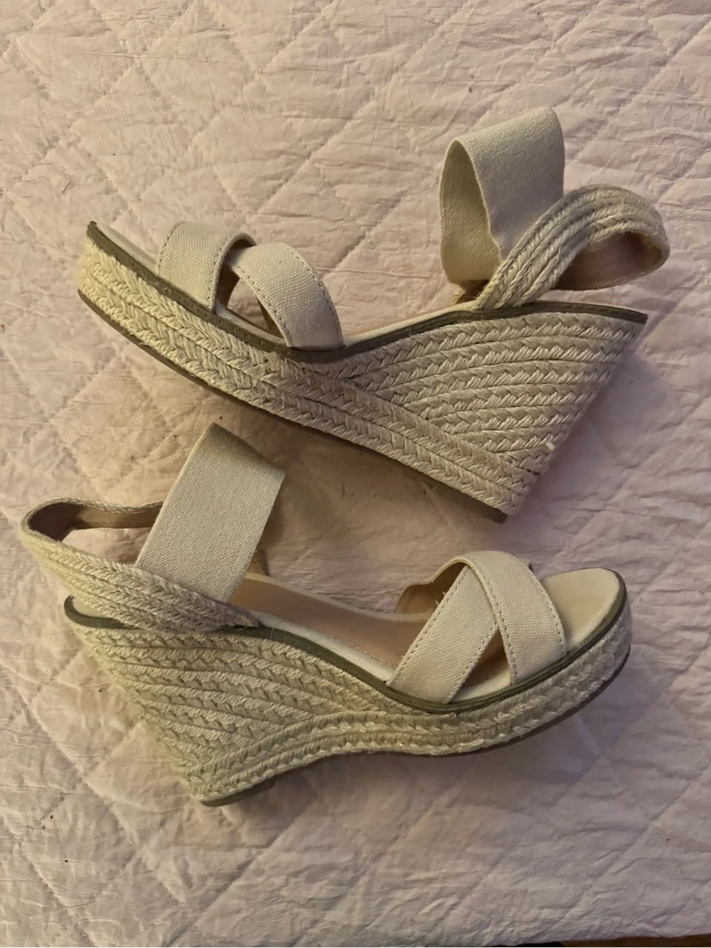 Merona Wedge Espadrille Sandals in Light Beige - Women